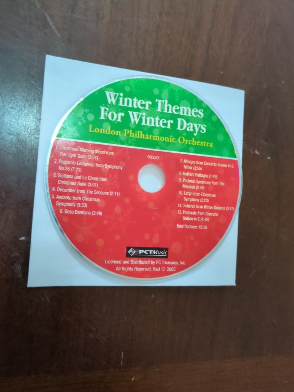 Winter Themes for Winter Days CD London Philharmonic Orchestra - GOOD CONDITION!
